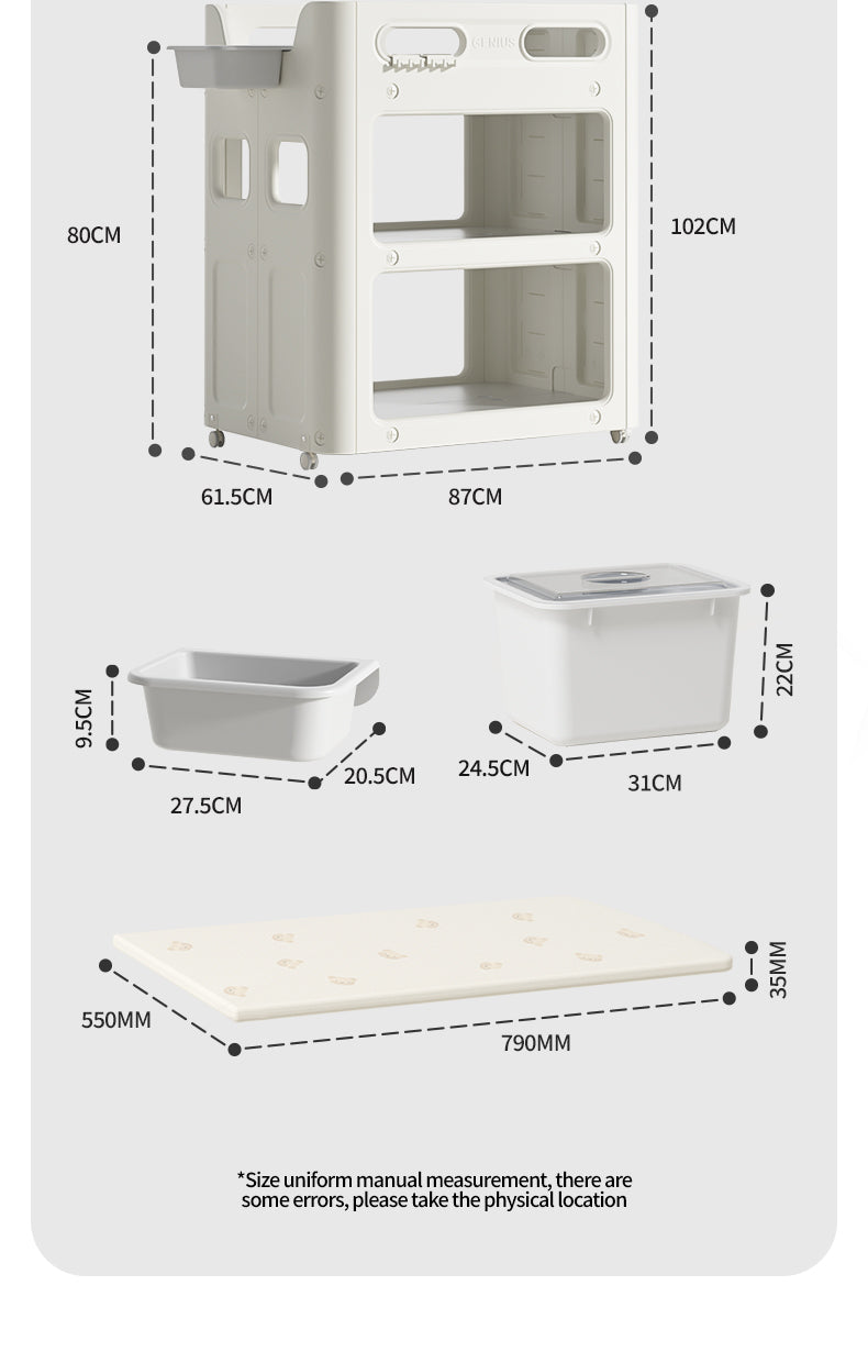 طاولة تغيير حفاضات 2 في 1 للأطفال حديثي الولادة