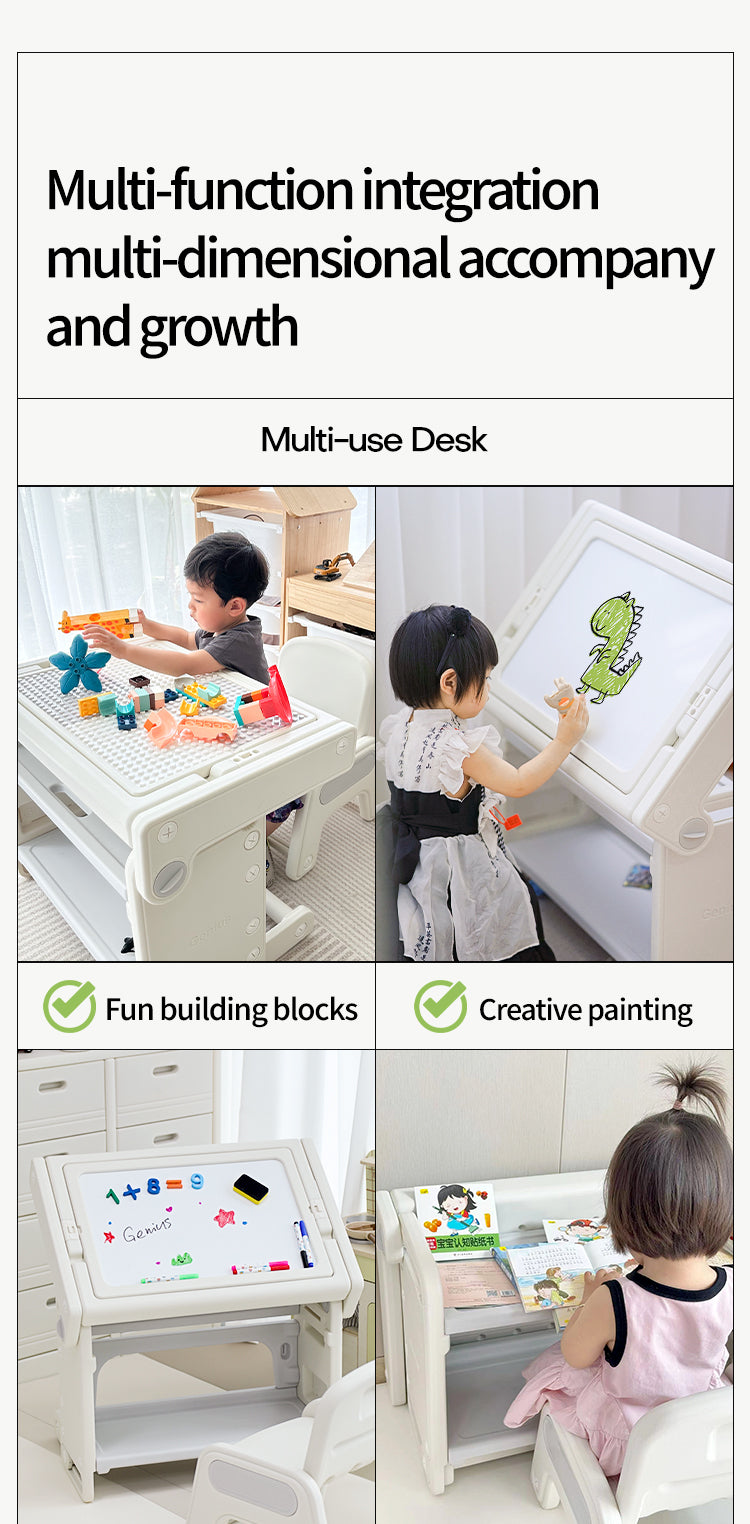 Kids Multi-Activity Table & Chair Set - مجموعة طاولة وكرسي متعددة الأنشطة للأطفال