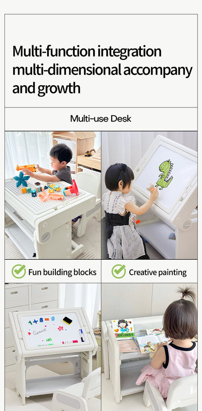 Kids Multi-Activity Table & Chair Set - مجموعة طاولة وكرسي متعددة الأنشطة للأطفال