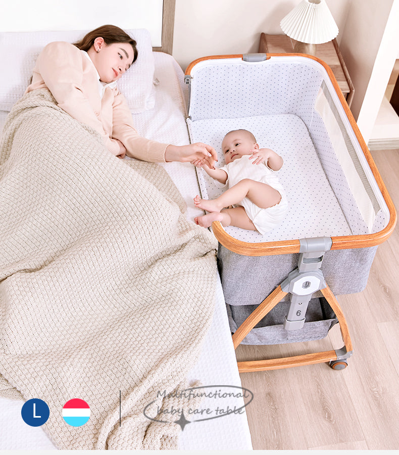 سرير أطفال محمول وقابل للطي – تصميم حديث وآمن لراحة الطفل