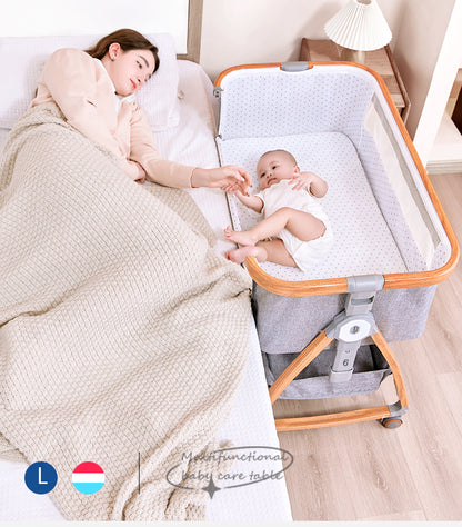 سرير أطفال محمول وقابل للطي – تصميم حديث وآمن لراحة الطفل