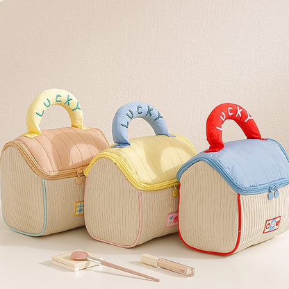 حقيبة تنظيم مكياج ومستحضرات شخصية معزّزة – محمولة وخفيفة للسفر والاستخدام اليومي