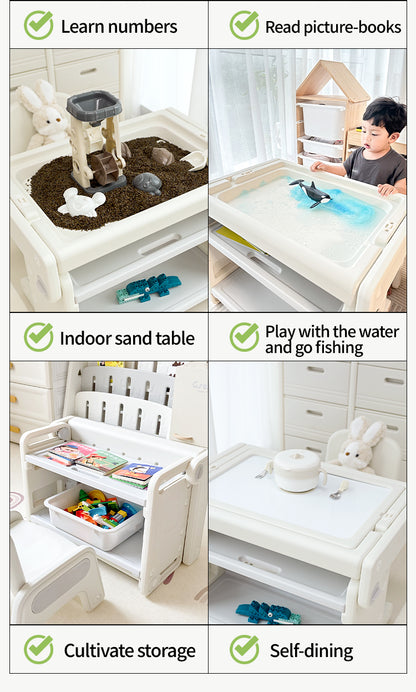 Kids Multi-Activity Table & Chair Set - مجموعة طاولة وكرسي متعددة الأنشطة للأطفال