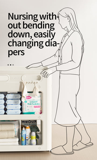 طاولة تغيير حفاضات 2 في 1 للأطفال حديثي الولادة