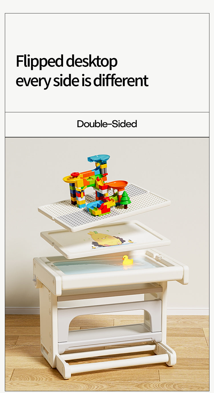 Kids Multi-Activity Table & Chair Set - مجموعة طاولة وكرسي متعددة الأنشطة للأطفال