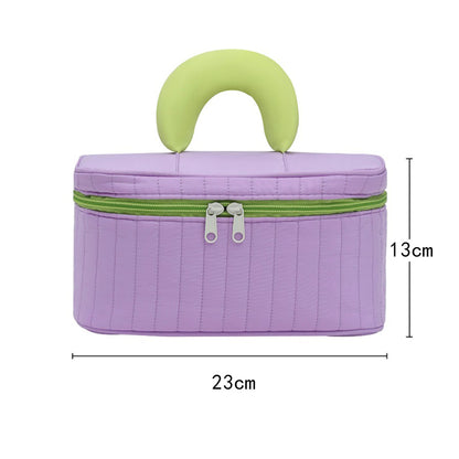 حقيبة تنظيم مكياج للسفر مع خطاف — متينة، قابلة للتعليق، متعددة الأقسام