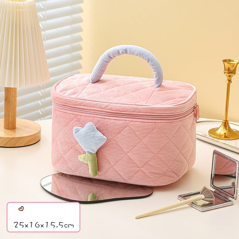 صندوق تخزين مكياج لطيف للأنشطة الخارجية