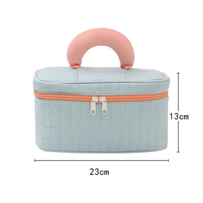 حقيبة تنظيم مكياج للسفر مع خطاف — متينة، قابلة للتعليق، متعددة الأقسام