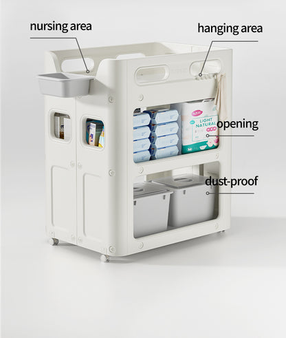 طاولة تغيير حفاضات 2 في 1 للأطفال حديثي الولادة