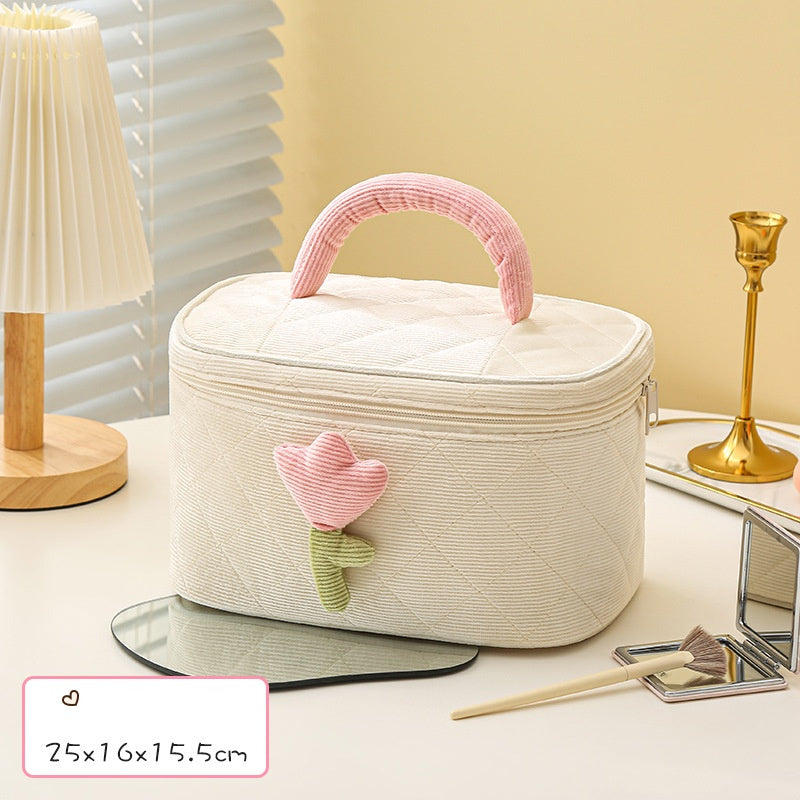 صندوق تخزين مكياج لطيف للأنشطة الخارجية