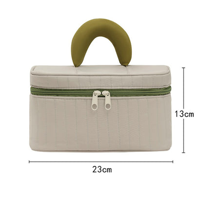 حقيبة تنظيم مكياج للسفر مع خطاف — متينة، قابلة للتعليق، متعددة الأقسام