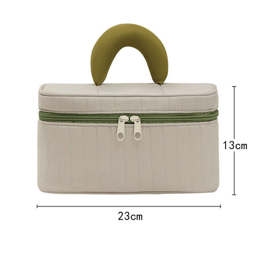حقيبة تنظيم مكياج للسفر مع خطاف — متينة، قابلة للتعليق، متعددة الأقسام