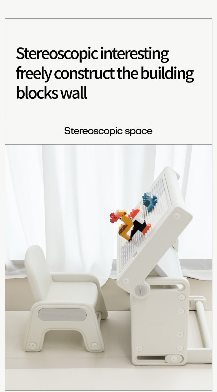 Kids Multi-Activity Table & Chair Set - مجموعة طاولة وكرسي متعددة الأنشطة للأطفال