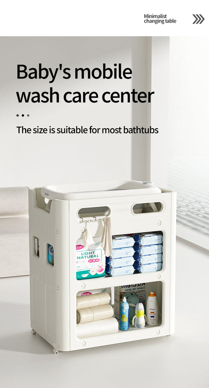 طاولة تغيير حفاضات 2 في 1 للأطفال حديثي الولادة