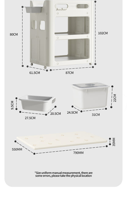 طاولة تغيير حفاضات 2 في 1 للأطفال حديثي الولادة