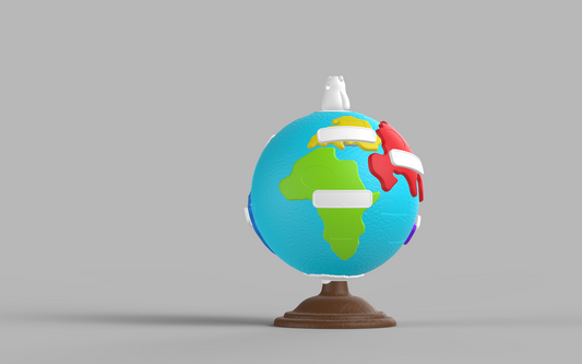 كرة أرضية تعليمية DIY للأطفال – لعبة بازل تعليمية لتنمية الإدراك والمعرفة