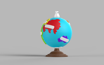 كرة أرضية تعليمية DIY للأطفال – لعبة بازل تعليمية لتنمية الإدراك والمعرفة