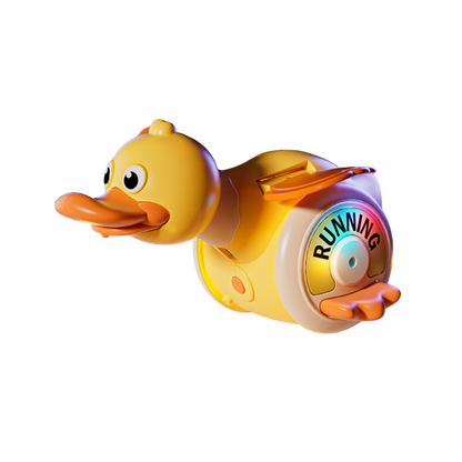 بطة دوارة  قابلة للشحن  تشجع الطفل على تعلم الزحف والمشي