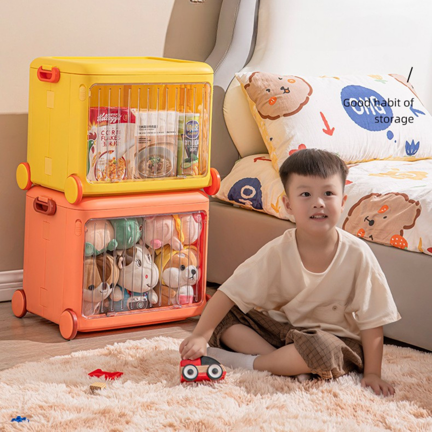 كرسي طعام قابل للتعديل ٣ في واحد 🧸 MOMMA BEAR 