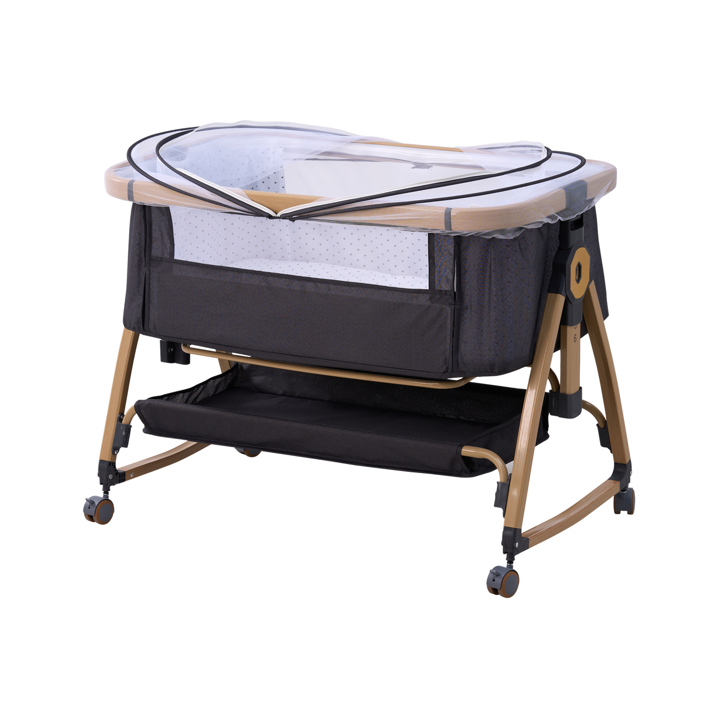 سرير أطفال محمول وقابل للطي – تصميم حديث وآمن لراحة الطفل