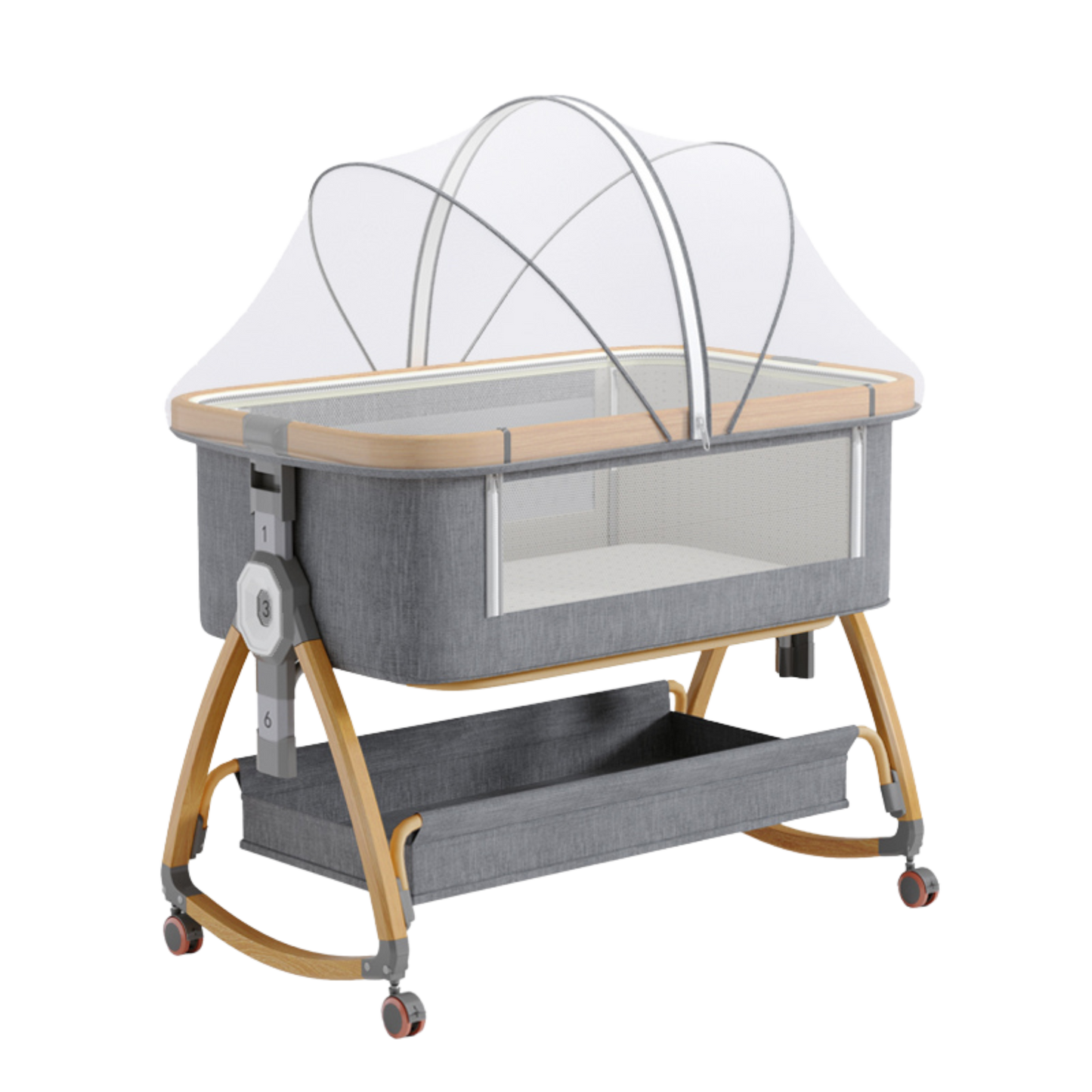 سرير أطفال محمول وقابل للطي – تصميم حديث وآمن لراحة الطفل