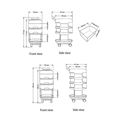 Diaper Organizer -  رف تخزين دوّار لمنتجات الأطفال
