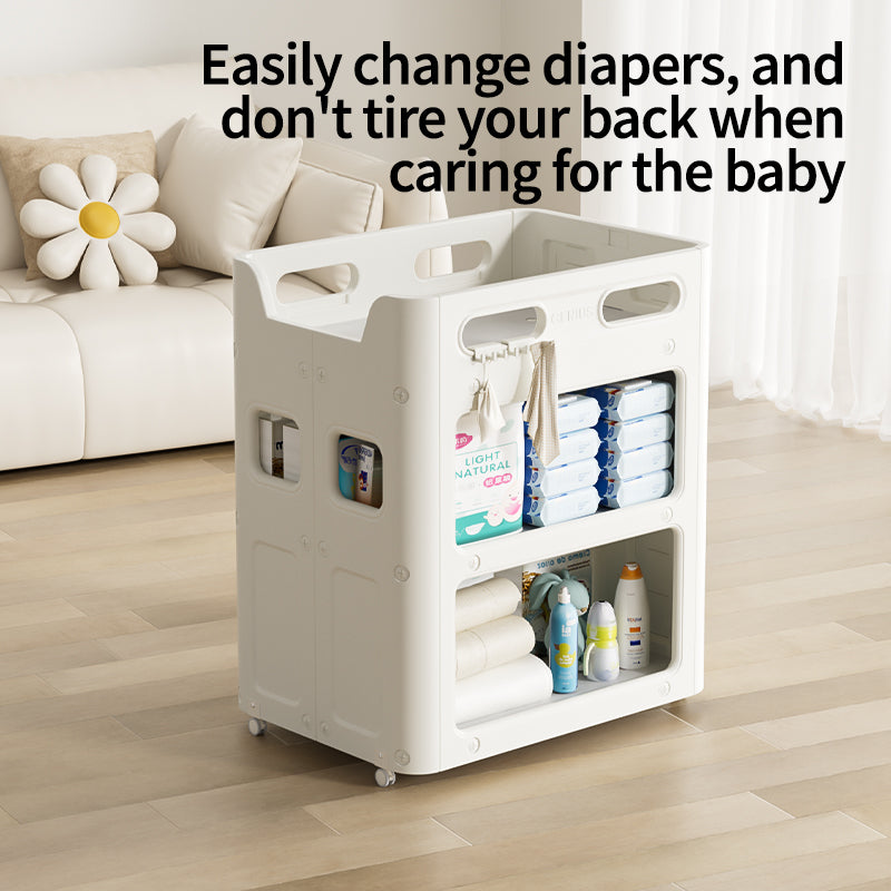 طاولة تغيير حفاضات 2 في 1 للأطفال حديثي الولادة