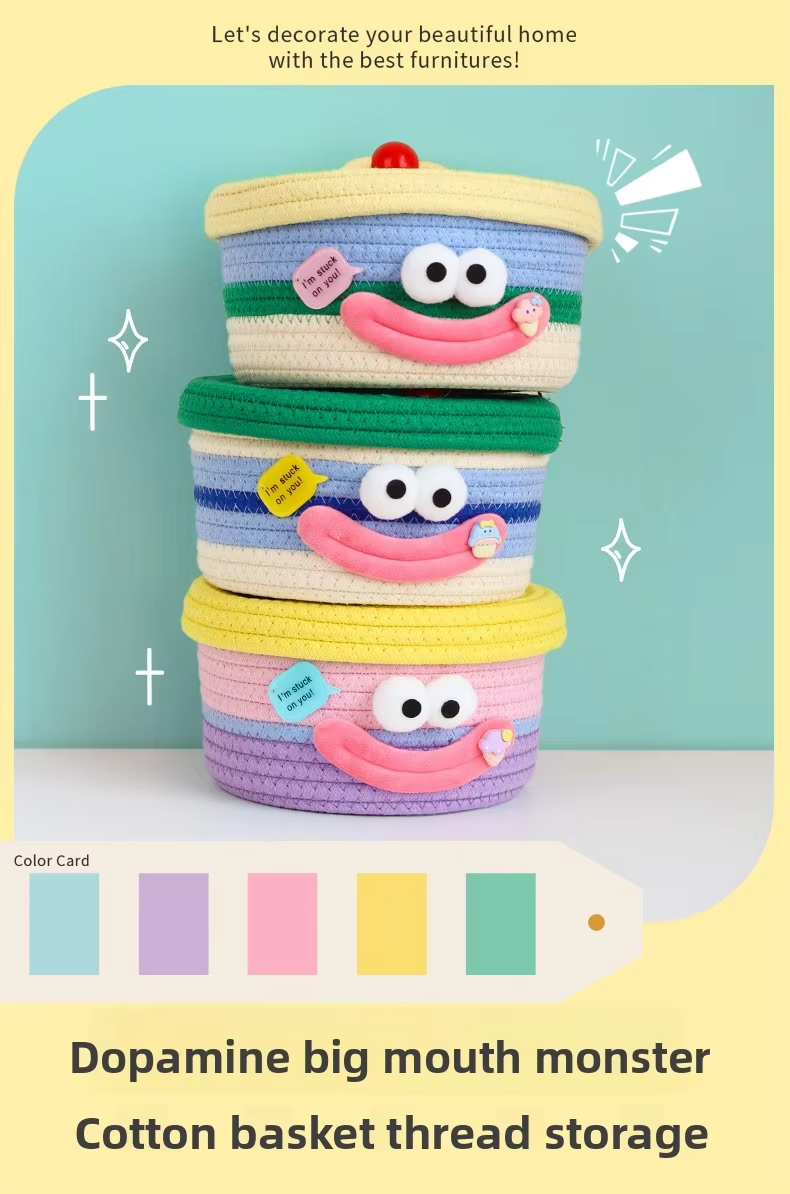 Set of 3 Big Mouth Monster Organizer Box