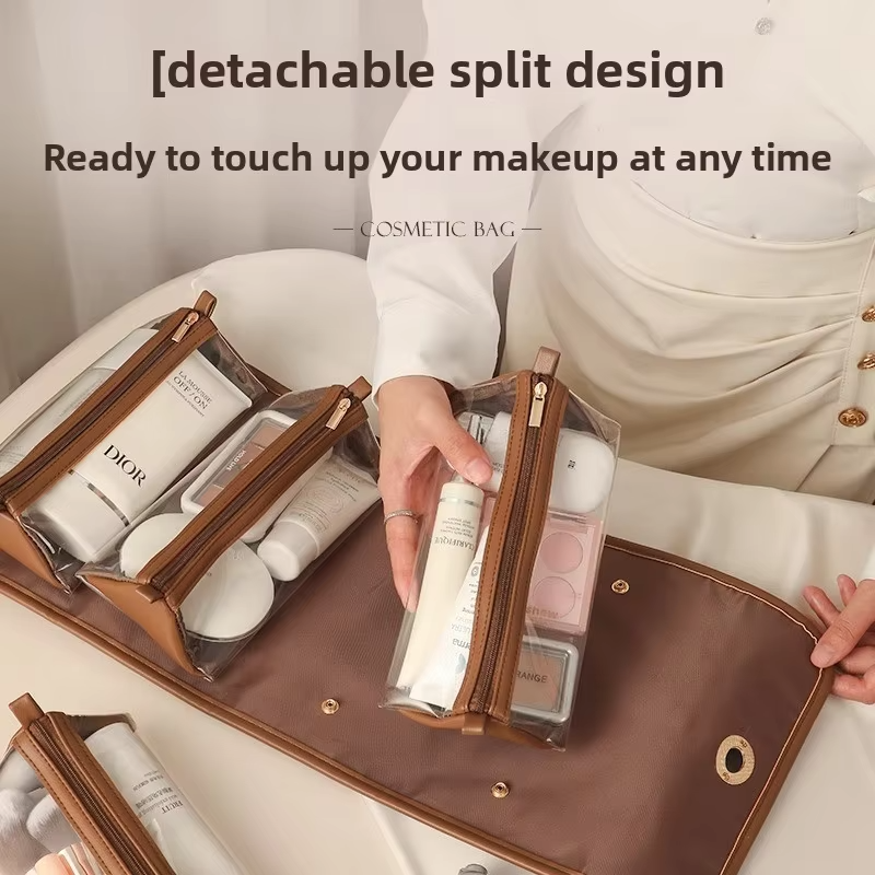 NFS Luxury Storage Cosmetic Bag for Women - حقيبة تخزين مستحضرات التجميل الفاخرة للنساء