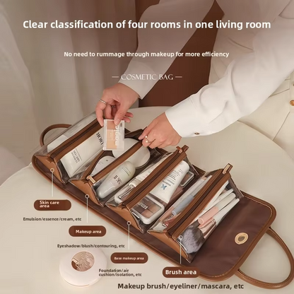 NFS Luxury Storage Cosmetic Bag for Women - حقيبة تخزين مستحضرات التجميل الفاخرة للنساء