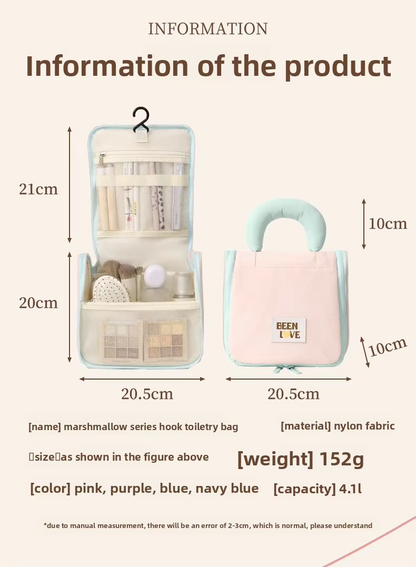 Folding Travel Cosmetic Bag - حقيبة مستحضرات التجميل القابلة للطي