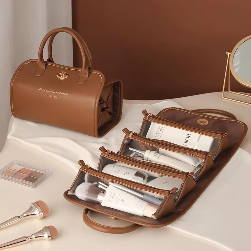 NFS Luxury Storage Cosmetic Bag for Women - حقيبة تخزين مستحضرات التجميل الفاخرة للنساء