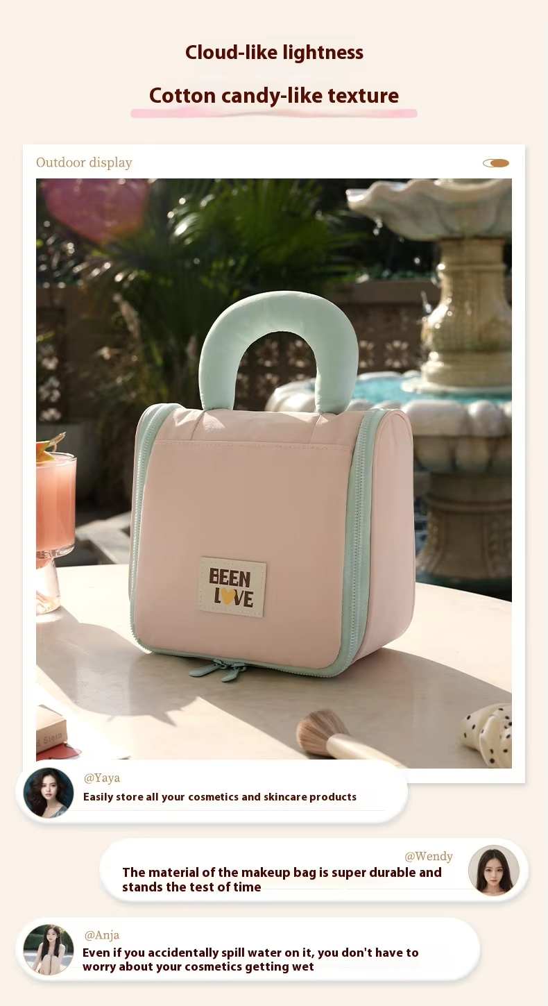 Folding Travel Cosmetic Bag - حقيبة مستحضرات التجميل القابلة للطي