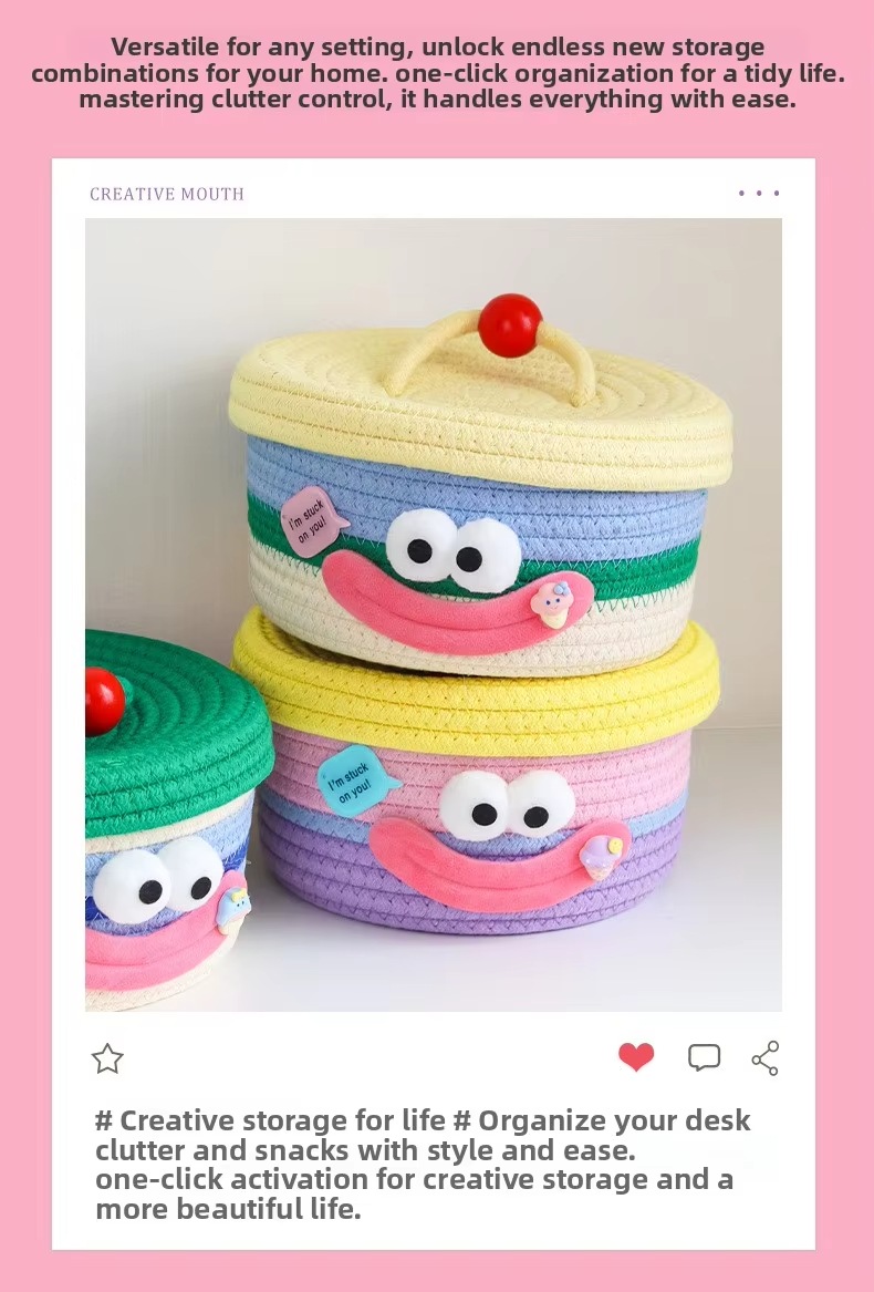 Set of 3 Big Mouth Monster Organizer Box