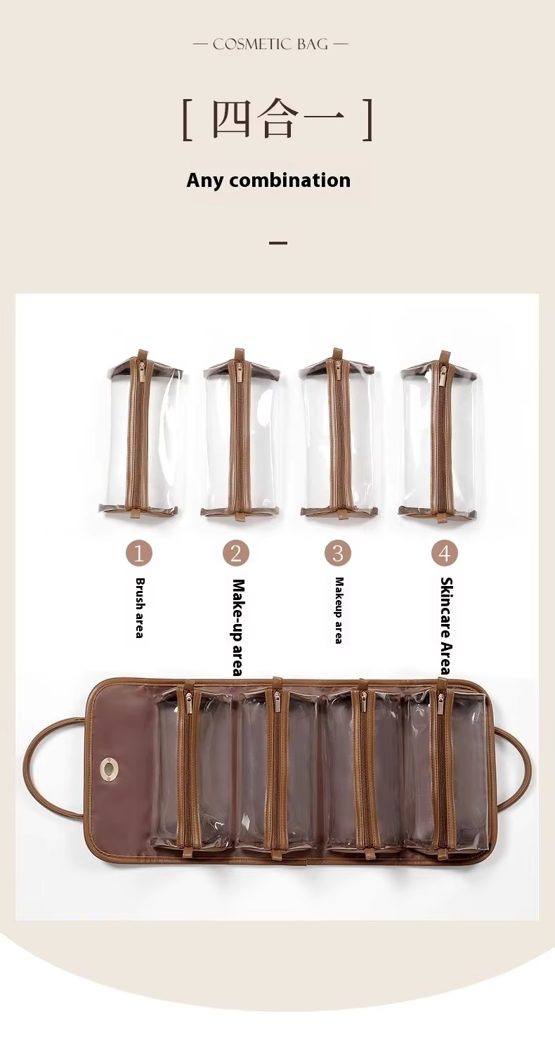 NFS Luxury Storage Cosmetic Bag for Women - حقيبة تخزين مستحضرات التجميل الفاخرة للنساء