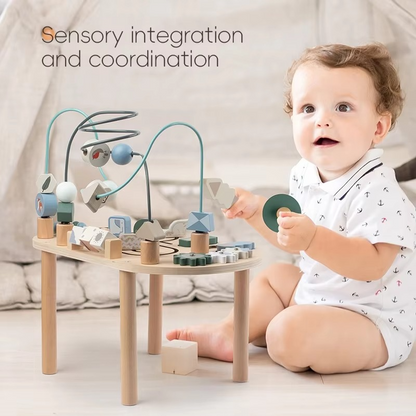 Multi-Functional Busy Wooden Table -  طاولة خشبية للأطفال