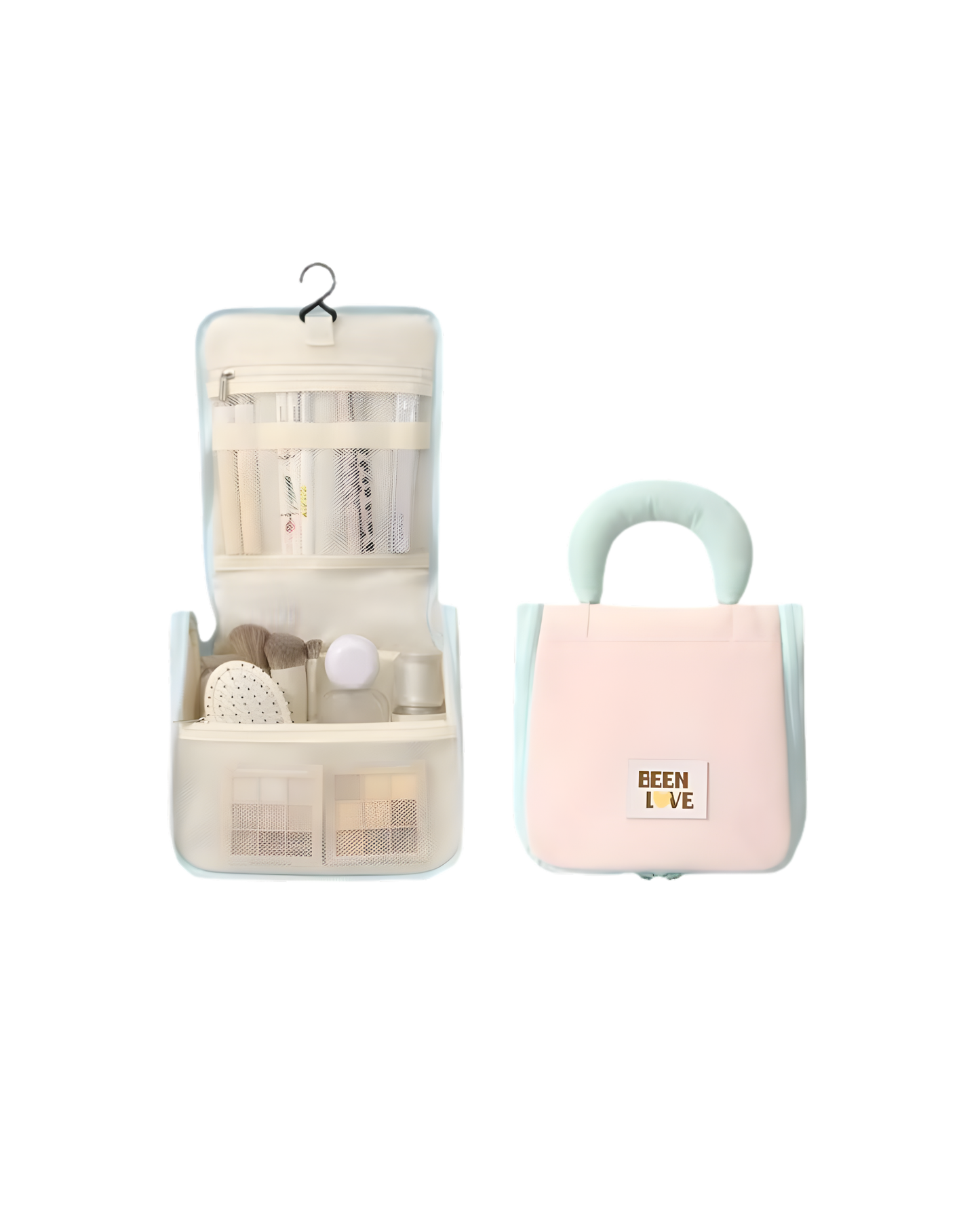 Folding Travel Cosmetic Bag - حقيبة مستحضرات التجميل القابلة للطي