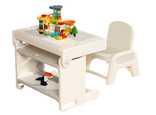 Kids Multi-Activity Table & Chair Set - مجموعة طاولة وكرسي متعددة الأنشطة للأطفال