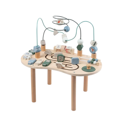 Multi-Functional Busy Wooden Table -  طاولة خشبية للأطفال